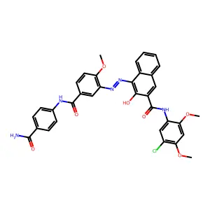 C.I. Pigment Red 187 structure