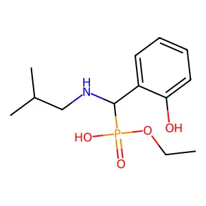 Ethoxy-[(2-hydroxyphenyl)-(2-methylpropylamino)methyl]phosphinic Acid structure
