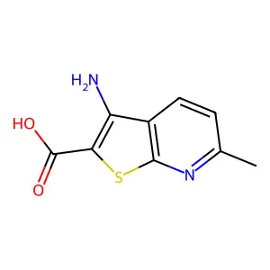 3-Amino-6-methylthieno[2,3-b]pyridine-2-carboxylic acid structure
