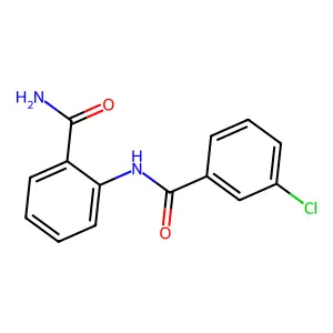 2-[(3-Chlorobenzoyl)amino]benzamide structure
