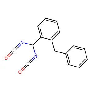 Benzene, didsocyanatomythyl(phenylmethyl)- structure