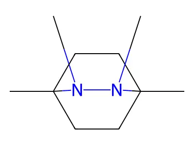 2,3-Diazabicyclo(2.2.2)octane, 1,2,3,4-tetramethyl- structure