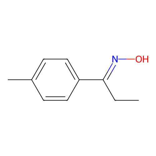 1-Propanone, 1-(4-methylphenyl)-, oxime structure