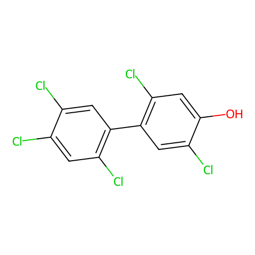 2,2',4',5,5'-Pentachlorobiphenyl-4-ol structure
