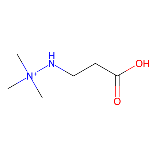 2-(2-Carboxyethyl)-1,1,1-trimethyldiazanium structure