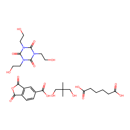 (C9-H15-N3-O6.C9-H4-O5.C6-H10-O4.C5-H12-O2)x- structure