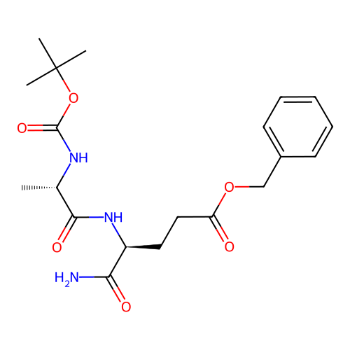 Boc-L-Alanyl-isoglutamin-benzylester structure