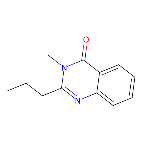 4-Quinazolone, 3-methyl-2-propyl structure