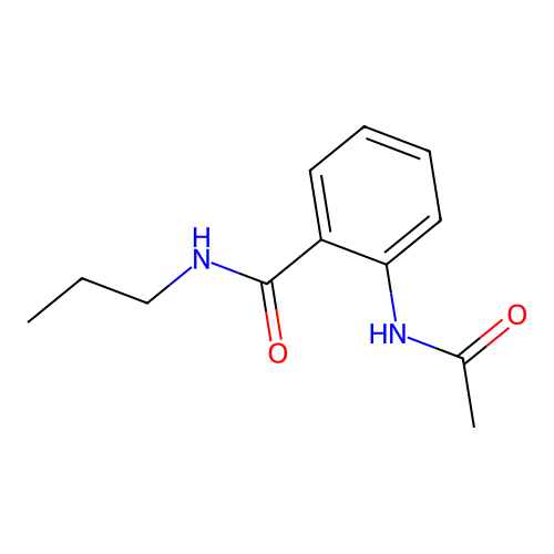 2-acetamido-N-propylbenzamide structure