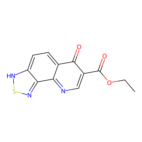 Ethyl 6-hydroxy[1,2,5]thiadiazolo[3,4-h]quinoline-7-carboxylate structure