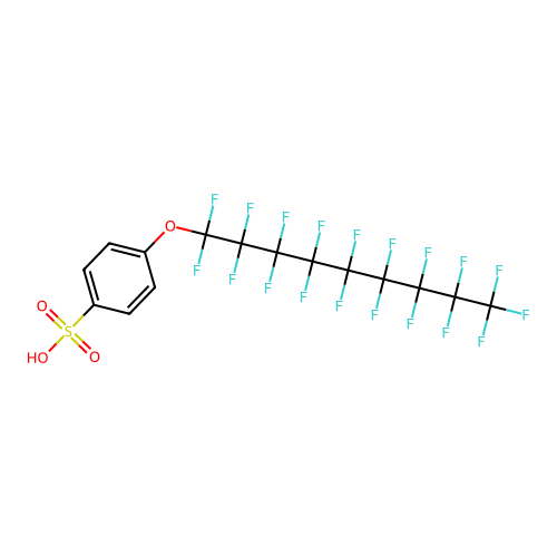 Sodium 4-perfluorononyloxybenzenesulphonate structure
