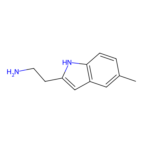2-(5-methyl-1H-indol-2-yl)ethanamine structure