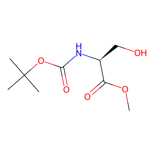 N-Boc-L-serine methyl ester structure