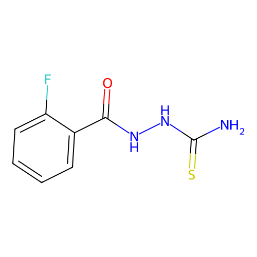 [(2-Fluorobenzoyl)amino]thiourea structure