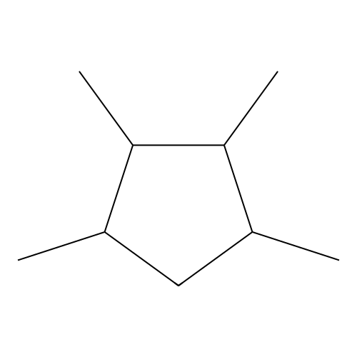 1,2,3,4-Tetramethylcyclopentane structure