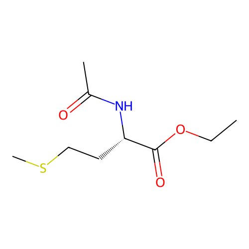 N-acetyl-L-methionine ethyl ester structure
