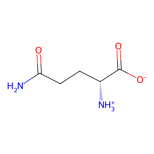 D-穀氨醯胺 structure