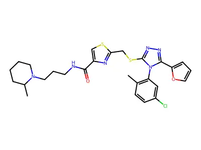 5-bromo-1-[(3-methyl-1-piperidinyl)methyl]-1H-indole-2,3-dione structure