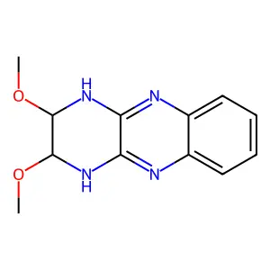 2,3-Dimethoxy-1,2,3,4-tetrahydropyrazino(2,3-b)quinoxaline structure