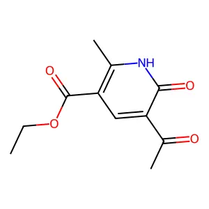 Ethyl 5-acetyl-6-hydroxy-2-methylnicotinate structure