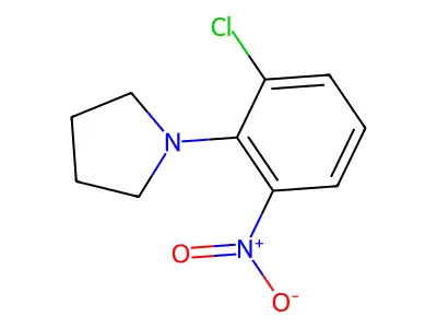 1-(2-Chloro-6-nitrophenyl)pyrrolidine structure