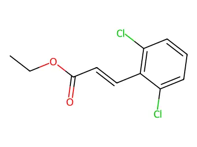 Ethyl 3-(2,6-dichlorophenyl)prop-2-enoate structure