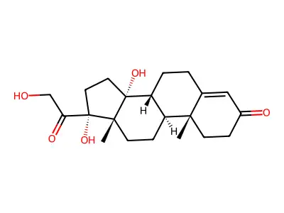 14,17,21-Trihydroxypregn-4-ene-3,20-dione structure