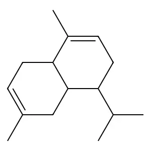 1-Isopropyl-4,7-dimethyl-1,2,4a,5,8,8a-hexahydronaphthalene structure