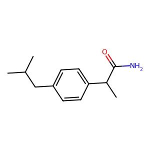Ibuprofenamide structure