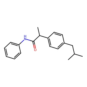 Acetanilide, 2-(4-isobutylphenyl)-2-methyl- structure