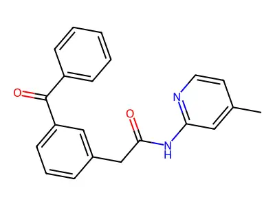 3-Benzoyl-N-(4-methyl-2-pyridinyl)benzeneacetamide structure