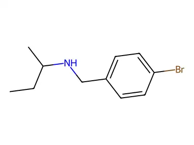 N-(4-bromobenzyl)butan-2-amine structure