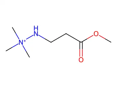 Hydrazinium, 2-(3-methoxy-3-oxopropyl)-1,1,1-trimethyl- structure