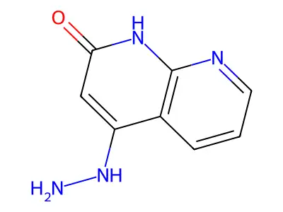 4-Hydrazino[1,8]naphthyridin-2-ol structure