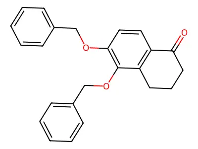 1(2H)-Naphthalenone, 3,4-dihydro-5,6-bis(phenylmethoxy)- structure