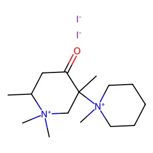1,3'-Bipiperidinium, 4'-oxo-1,1',1',3',6'-pentamethyl-, diiodide structure