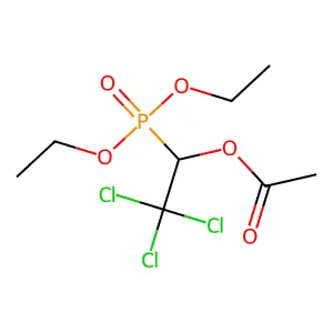 2,2,2-Trichloro-1-(diethoxyphosphoryl)ethyl acetate structure