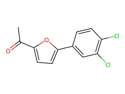 1-(5-(3,4-Dichlorophenyl)furan-2-yl)ethanone structure