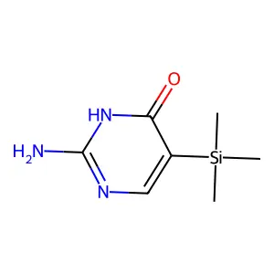 2-Amino-5-(trimethylsilyl)pyrimidin-4(3H)-one structure