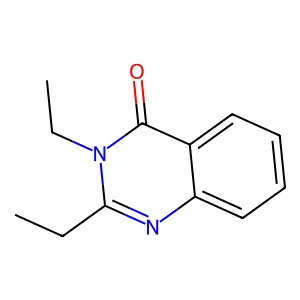 4-Quinazolone, 2,3-diethyl structure