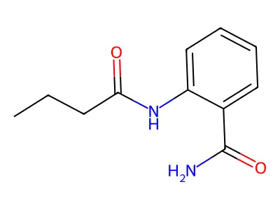 2-(Butanoylamino)benzamide structure