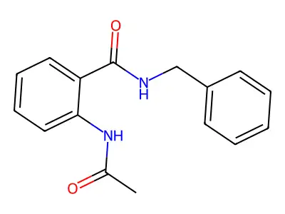 2-acetamido-N-benzylbenzamide structure