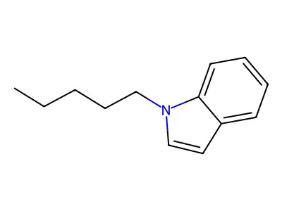1-戊基吲哚 structure
