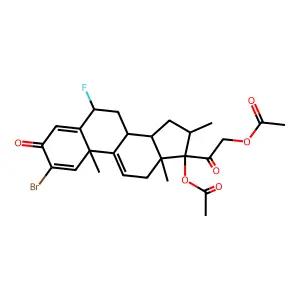 C26H30BrFO6 structure