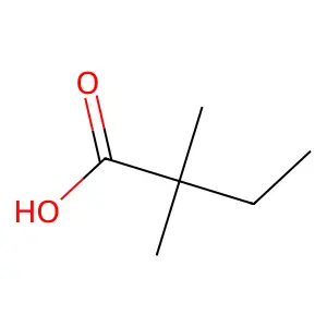 2,2-Dimethylbutanoic acid structure