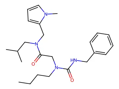 N~2~-(Benzylcarbamoyl)-N~2~-butyl-N-(2-methylpropyl)-N-[(1-methyl-1H-pyrrol-2-yl)methyl]glycinamide structure