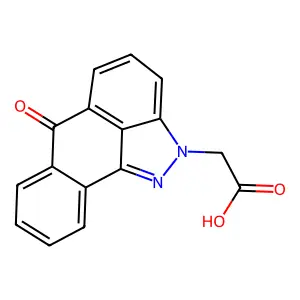 (6-oxodibenzo[cd,g]indazol-2(6H)-yl)acetic acid structure