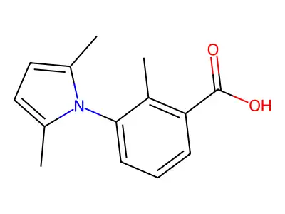 3-(2,5-Dimethyl-1H-pyrrol-1-yl)-2-methylbenzoic acid structure