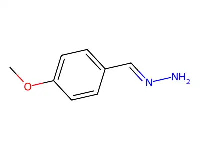 Benzaldehyde, 4-methoxy-, hydrazone structure