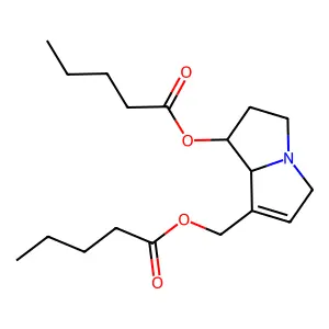 Heliotridine, 7,9-di-n-valerate structure